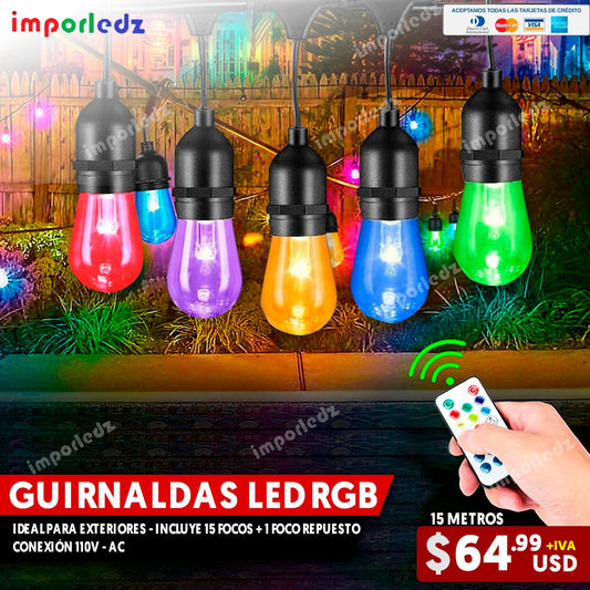 GUIRNALDA LED RGB 15M