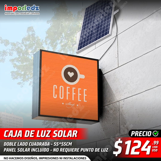 CAJA DELUZ CUADRADA SOLAR