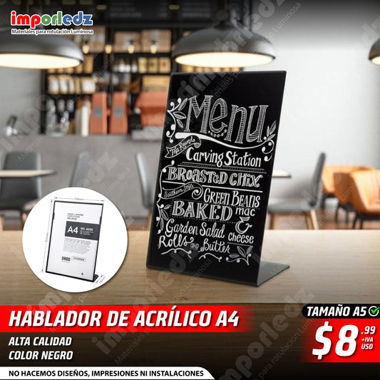 HABLADOR ACRÍLICO A4