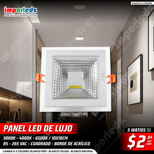 PANEL LED DELUJO CUADRADO