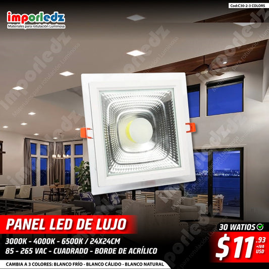 PANEL LED DE LUJO 24x24 CM