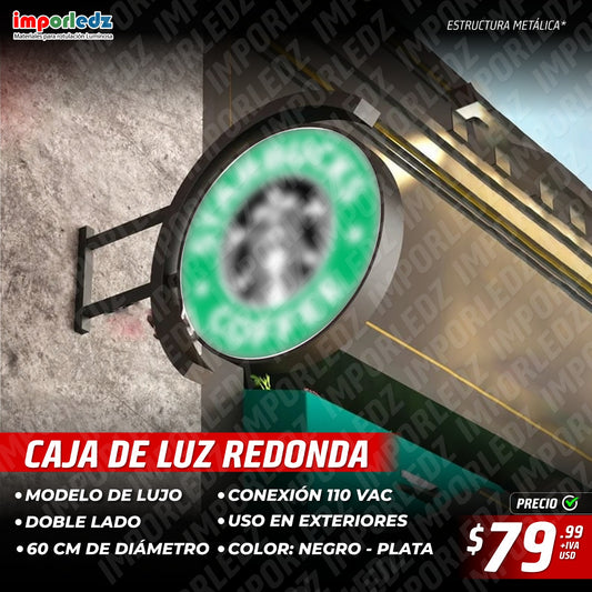 CAJA DELUZ REDONDA TECHO 60 CM