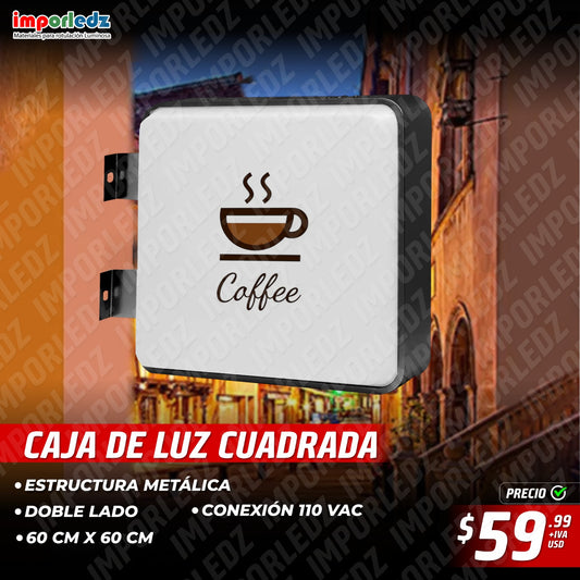 CAJA DELUZ CUADRADA 60x60 CM