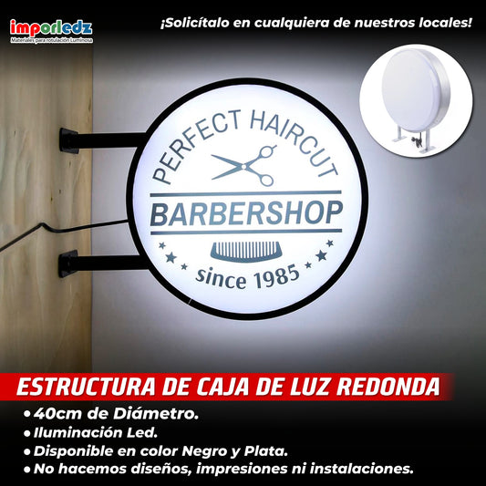 CAJA DE LUZ REDONDA 40CM DIÁMETRO