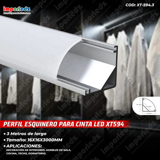 PERFIL PARA CINTA LED XT594