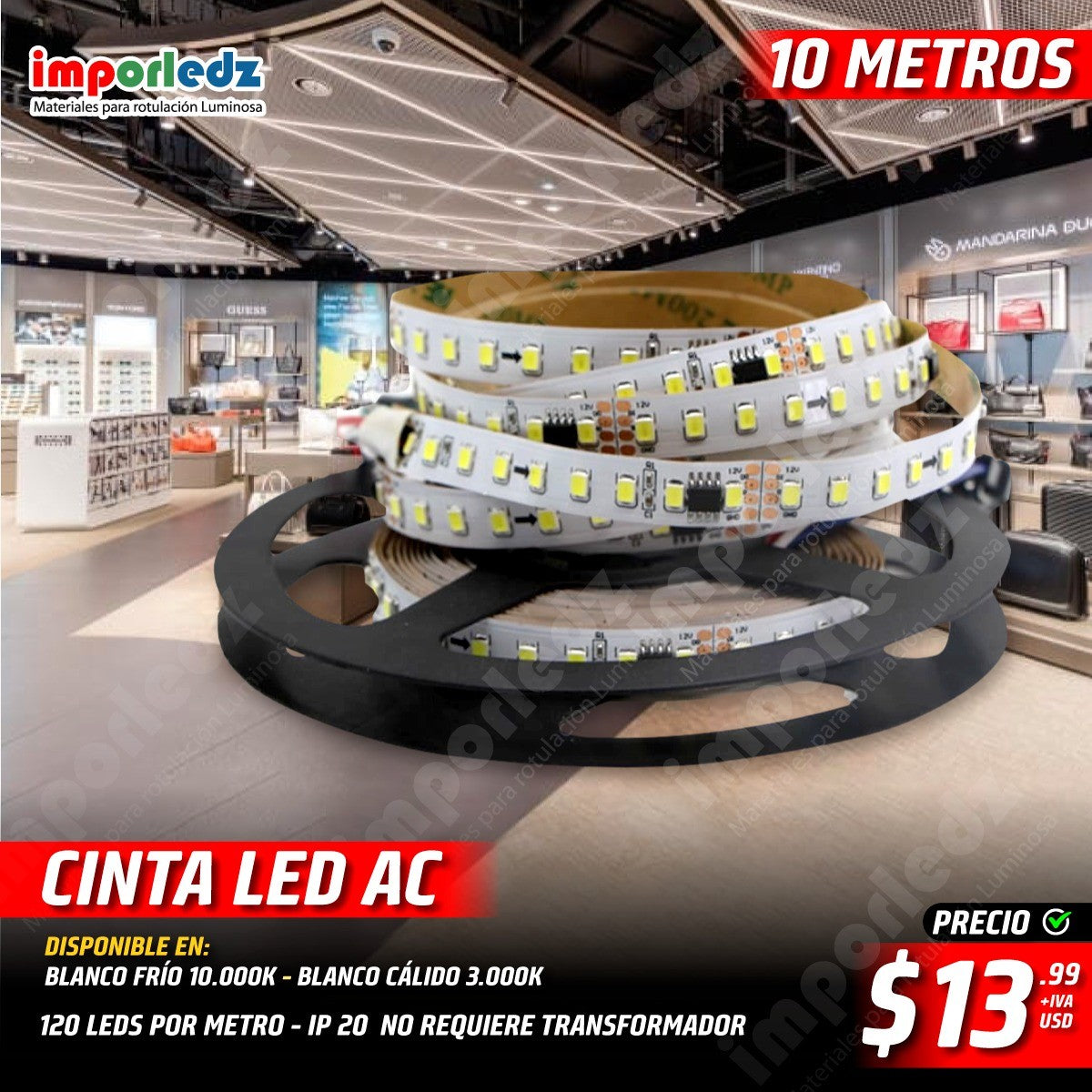 CINTA LED 110 VOLTIOS AC
