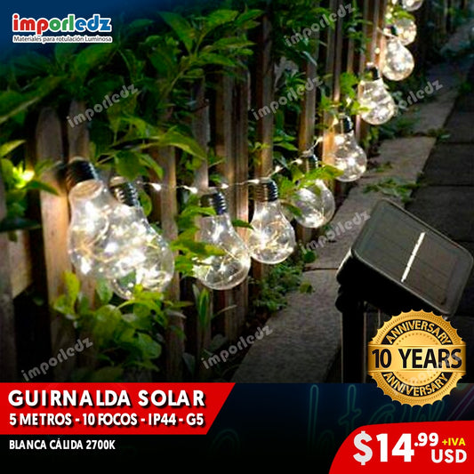 GUIRNALDA SOLAR 5 METROS